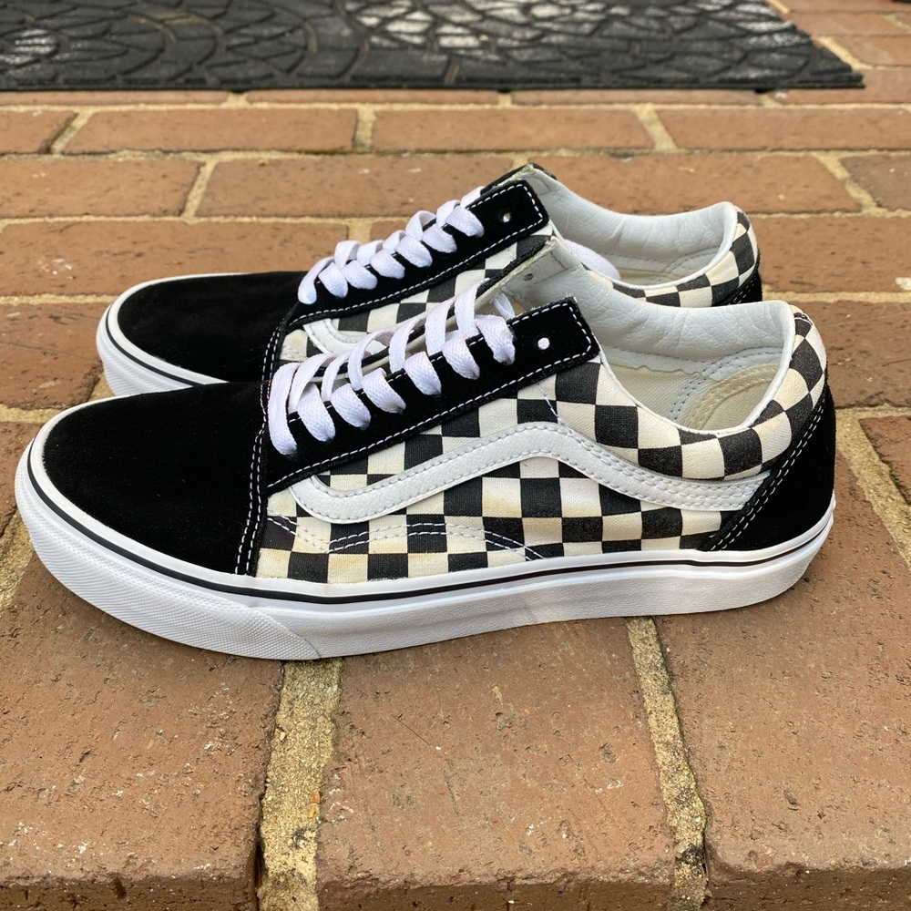 VANS Checkerboard Old Skool Black and White